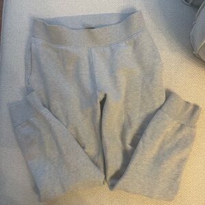 TNA Gray Track Pants with Relaxed Fit and Ribbed Waistband